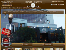 Tablet Screenshot of javadhotel.com